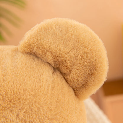Teddy Bear with Rose – Soft plush bear with a rose, available in white, pink, brown, and gray, perfect for gifting on special occasions. Made with PP cotton and rabbit plush.