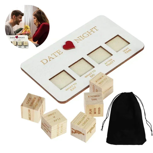 Spice up your evenings and bring excitement into your relationship with the Romantic Date Night Dice Game for Couples! Whether you're looking for creative couple's night ideas or the perfect anniversary gift, this unique dice set will add a new level of intimacy and fun to your date nights.