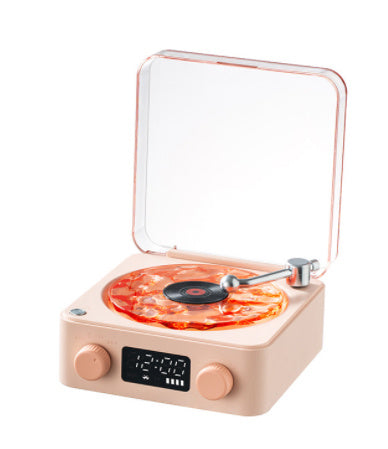 **Retro Turntable Bluetooth Speaker – Vintage Style, Modern Sound 🎶** A portable Bluetooth speaker (142x153x67mm) with a retro design, offering 4 soothing nature sounds like ocean waves and birds. Features 360° surround sound, multiple playback options (Bluetooth, AUX, TF card), and a beautiful breathing light with a transparent turntable. Perfect for parties, relaxation, or enhancing your bedroom ambiance. Available in **blue** and **green**. 🎵