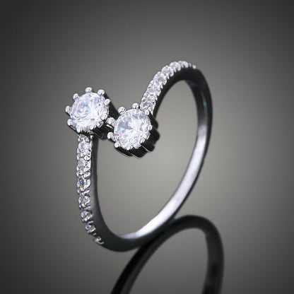 Celebrate your love with the Elegant Zirconia Wedding &amp; Engagement Ring, a stunning piece from our Luxury Bridal Collection. This exquisite ring is designed to symbolize the beauty and commitment of your union, crafted with attention to every detail to ensure timeless elegance.