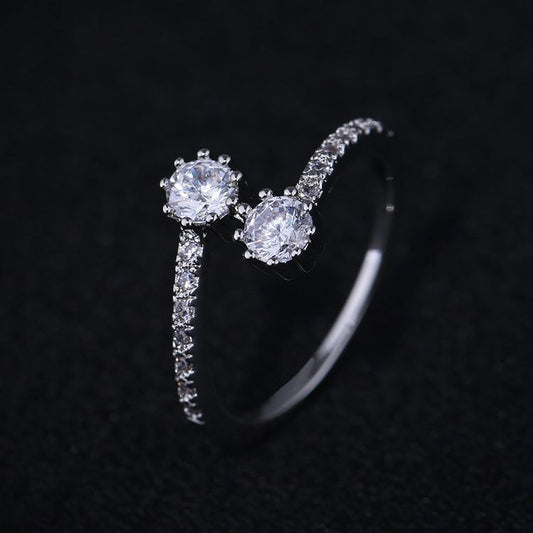 Celebrate your love with the Elegant Zirconia Wedding &amp; Engagement Ring, a stunning piece from our Luxury Bridal Collection. This exquisite ring is designed to symbolize the beauty and commitment of your union, crafted with attention to every detail to ensure timeless elegance.