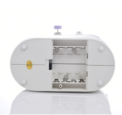 **Electric Mini Household Sewing Machine – Compact & Easy to Use! 🧵✨** A lightweight and portable sewing machine (20x15x10cm) with electric operation, classic straight stitching, and sewing cylinder functionality. Made from high-quality ABS, POM, and PC for durability. Features a built-in thread cutter, lighting, and power supply for convenience. Includes an English manual for easy setup—perfect for home sewing and DIY projects! 🪡