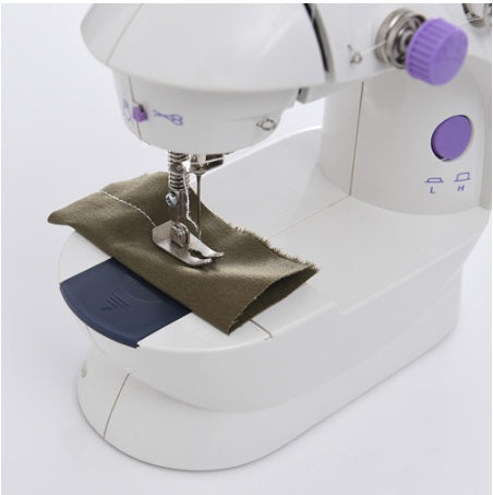 **Electric Mini Household Sewing Machine – Compact & Easy to Use! 🧵✨** A lightweight and portable sewing machine (20x15x10cm) with electric operation, classic straight stitching, and sewing cylinder functionality. Made from high-quality ABS, POM, and PC for durability. Features a built-in thread cutter, lighting, and power supply for convenience. Includes an English manual for easy setup—perfect for home sewing and DIY projects! 🪡