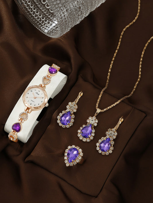Embrace elegance and simplicity with the Women's Simple Disc Quartz Watch, a beautiful timepiece designed for modern women. This light luxury set combines the perfect balance of functionality and fashion, making it a versatile accessory for any occasion.