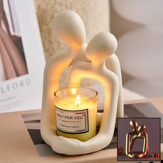 **Heartwarming Loving Couple Statue – A Beautiful Symbol of Love ❤️** A stylish, modern design crafted from **high-quality plastic and resin**. Available in **Milky White** and **Gold**, it makes the perfect **festival gift** for couples. Ideal for weddings, anniversaries, or simply celebrating love. Adds an elegant, minimalist touch to any space. 🌟
