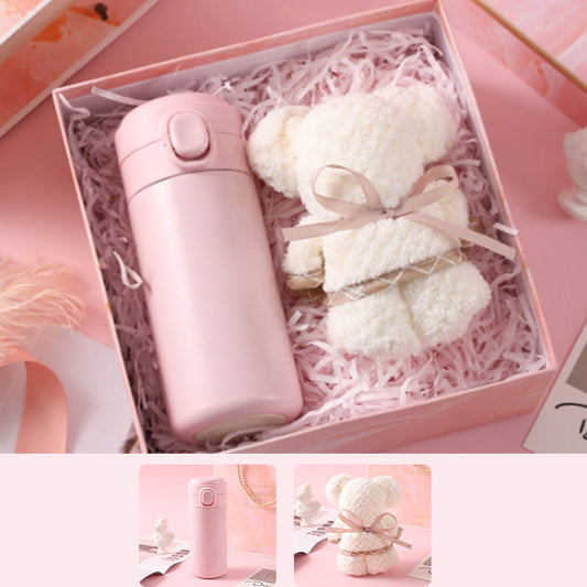 Elegant pink marble gift box set designed for business gifts, corporate events, and holidays, perfect for weddings, birthdays, and special occasions.