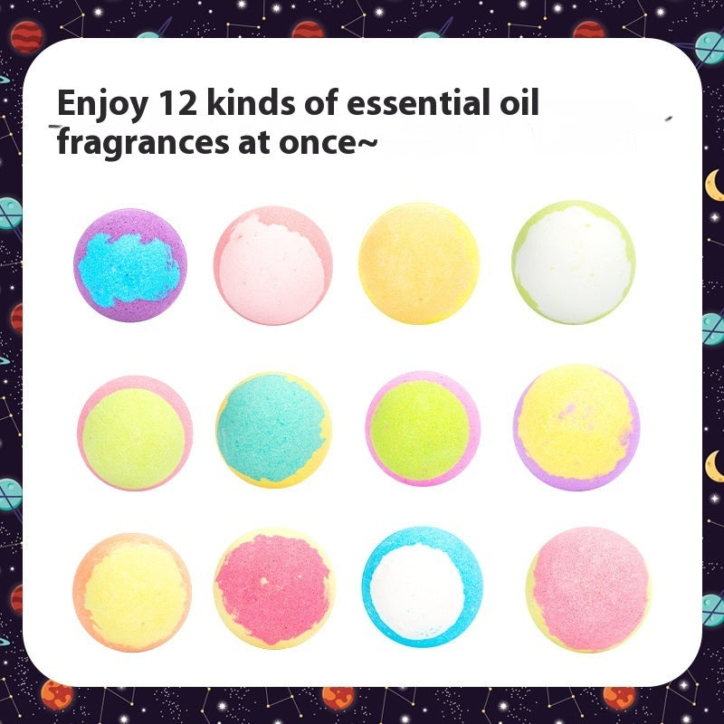 **Starry Sky Bath Salt Set – Oil-controlling and exfoliating bath salt balls for a refreshing and relaxing bath experience. Suitable for all skin types.**