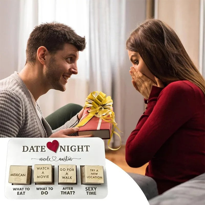 Spice up your evenings and bring excitement into your relationship with the Romantic Date Night Dice Game for Couples! Whether you're looking for creative couple's night ideas or the perfect anniversary gift, this unique dice set will add a new level of intimacy and fun to your date nights.