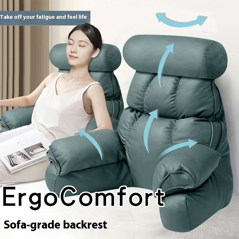 Bedside Soft Upholstery Pillow designed for neck and waist support, featuring a removable, washable cover and available in various stylish colors and sizes for ultimate comfort.