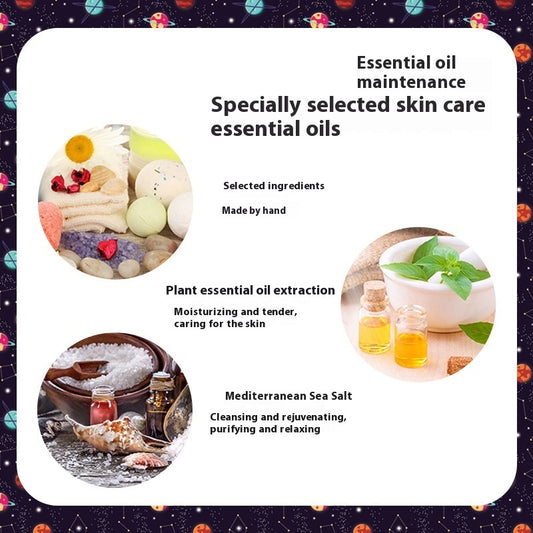 **Starry Sky Bath Salt Set – Oil-controlling and exfoliating bath salt balls for a refreshing and relaxing bath experience. Suitable for all skin types.**