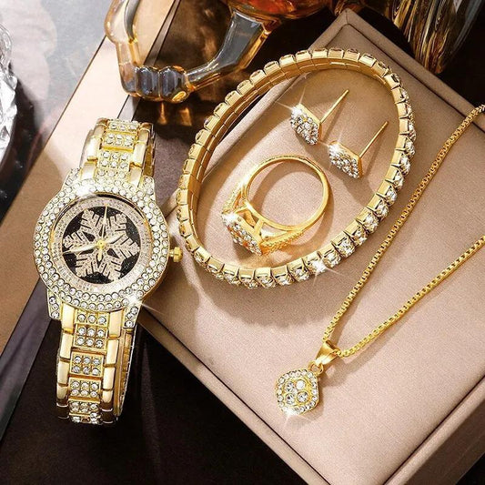Snowflake luxury five-piece set, offering a stunning combination of elegance and sophistication for any occasion. #LuxurySet #SnowflakeDesign #ElegantCollection #FivePieceSet #SophisticatedStyle #TimelessElegance #LuxuryAccessories #ChicDesign