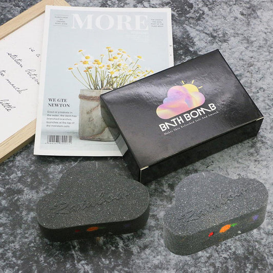 **Black Cloud Rainbow Bath Salt Ball – Exfoliate & Moisturize**  

Enjoy a luxurious, bubbly bath with this **160g Black Cloud Rainbow Bath Salt Ball**, infused with **deep sea bath salts** and **plant essential oils**. It exfoliates, hydrates, and releases a rich fragrance while creating long-lasting bubbles. Perfect for both relaxing baths and soothing foot soaks! 🌈🛁