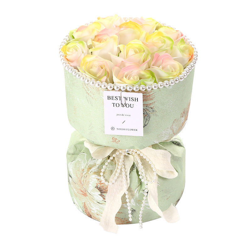 **Soap Flower Bouquet – A beautiful bouquet of long-lasting soap flowers in various colors, perfect for weddings, birthdays, and special occasions.**