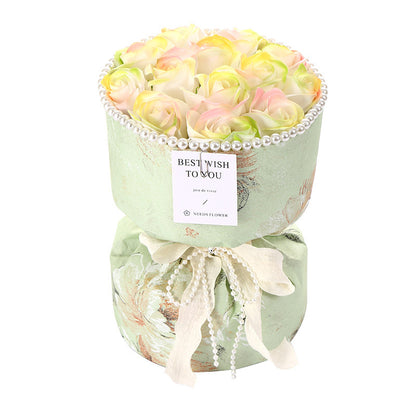 **Soap Flower Bouquet – A beautiful bouquet of long-lasting soap flowers in various colors, perfect for weddings, birthdays, and special occasions.**