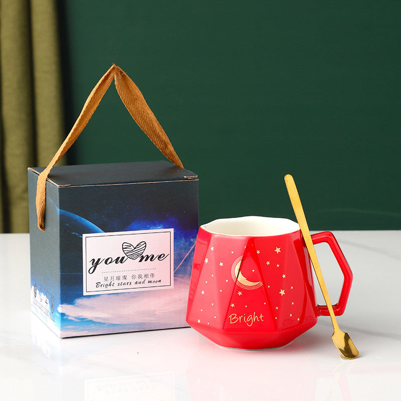 Elegant ceramic cup available in multiple colors including blue, green, pink, yellow red, and more, perfect for gifting or personal use.