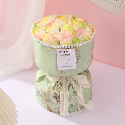 **Soap Flower Bouquet – A beautiful bouquet of long-lasting soap flowers in various colors, perfect for weddings, birthdays, and special occasions.**