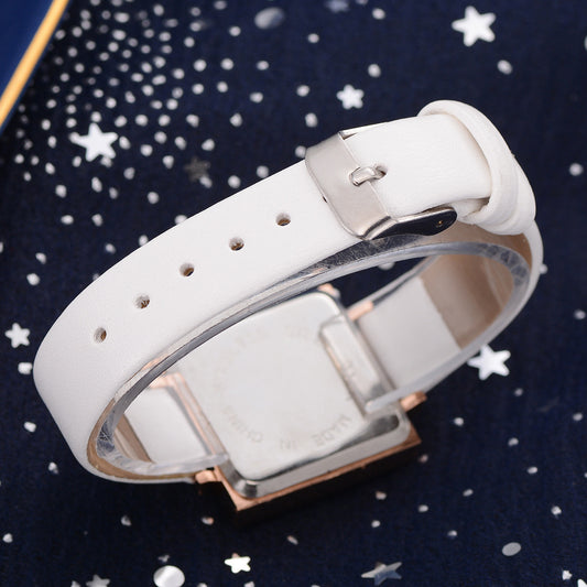 **Ladies Simple Pure Color Watch – Elegant & Functional**  

A sleek and stylish **28mm quartz watch** with a **spiral crown** and **ordinary glass mirror**. Features a **chronograph function** and a **pin buckle clasp** for a secure fit. Available in a variety of colors: **white, purple, green, blue, black, pink, and brown**. Ideal for adding a simple, elegant touch to any outfit.