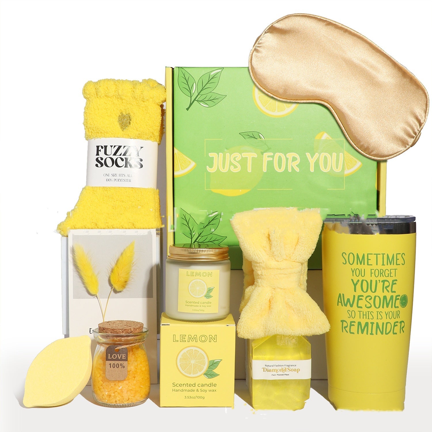 Bring a refreshing burst of citrus goodness to your gift-giving with the Fresh & Zesty Lemon-Themed Birthday Gift Set. Perfect for those who appreciate modern simplicity and creative, unique presents, this set adds a fresh, vibrant touch to any celebration.