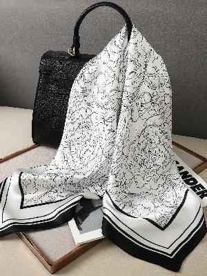 Artificial Silk Scarf Gift Set – Soft and elegant 70×70 cm silk satin scarf, perfect for spring, summer, and autumn. Lightweight, smooth, and versatile for various styling options. Available in multiple colors. An ideal gift choice.