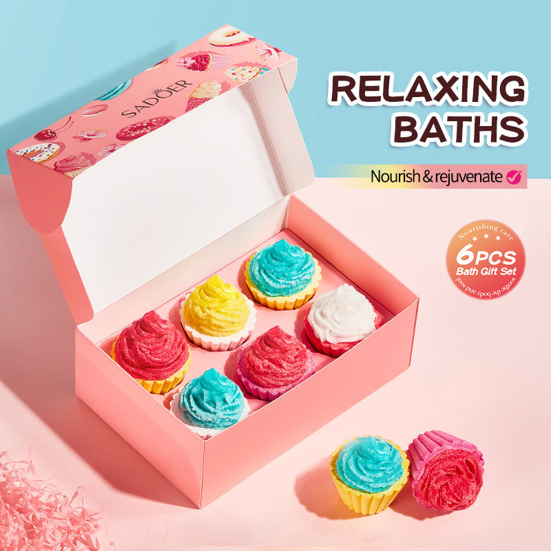 **Ice Cream Bath Salt Gift Set – Exfoliate & Refresh**  

Indulge in a luxurious bath with this **set of six 100g bath salt balls**, designed to **exfoliate, hydrate, and refresh** all skin types. Inspired by ice cream, these bath salts provide a fun, soothing experience while leaving your skin soft and glowing. Perfect for gifting or treating yourself! 🍨✨