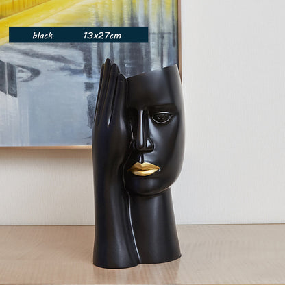 Twin ornaments resin vase, a perfect blend of light luxury and modern home décor to enhance any space. #ResinVase #LightLuxuryDécor #HomeAccessories #ModernVase #ElegantHomeStyle #LuxuryDecor #ChicInterior #DecorativeVase