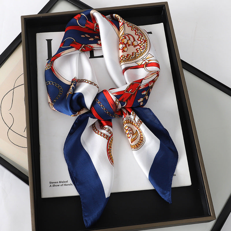 Artificial Silk Scarf Gift Set – Soft and elegant 70×70 cm silk satin scarf, perfect for spring, summer, and autumn. Lightweight, smooth, and versatile for various styling options. Available in multiple colors. An ideal gift choice.