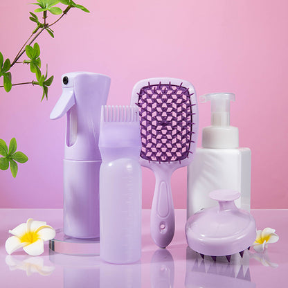 Elegant Hair Care Women's Gift Box featuring a high-quality plastic comb, available in purple, black, and pink. Perfect for daily styling and gifting.