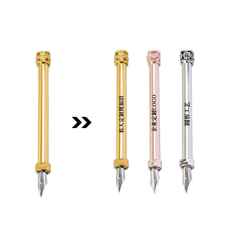 **Elegant Retro Feather Pen Gift Set – Vintage Writing Experience**  

A beautifully crafted **stainless steel feather pen** set in a stylish **gift box**, perfect for writers, calligraphy enthusiasts, and collectors. Timeless design meets smooth writing for an unforgettable experience. Ideal for gifting on any occasion! 🎁✒️