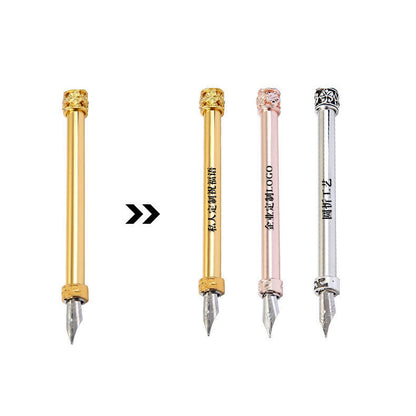 **Elegant Retro Feather Pen Gift Set – Vintage Writing Experience**  

A beautifully crafted **stainless steel feather pen** set in a stylish **gift box**, perfect for writers, calligraphy enthusiasts, and collectors. Timeless design meets smooth writing for an unforgettable experience. Ideal for gifting on any occasion! 🎁✒️
