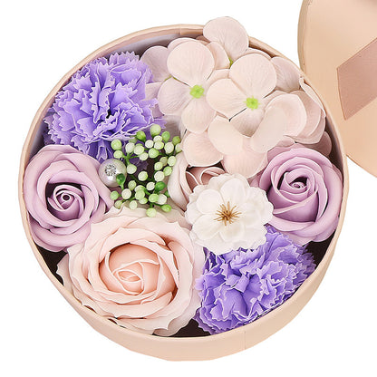 Delight your loved ones with the Soap Flower Gift Box, a beautifully handcrafted bouquet of delicate soap roses presented in a stylish gift box. Perfect for any occasion, this exquisite arrangement combines elegance with a soft, refreshing fragrance, making it a luxurious and meaningful gift.