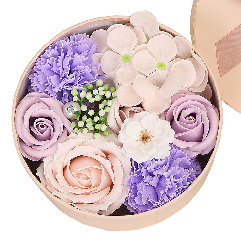 Delight your loved ones with the Soap Flower Gift Box, a beautifully handcrafted bouquet of delicate soap roses presented in a stylish gift box. Perfect for any occasion, this exquisite arrangement combines elegance with a soft, refreshing fragrance, making it a luxurious and meaningful gift.