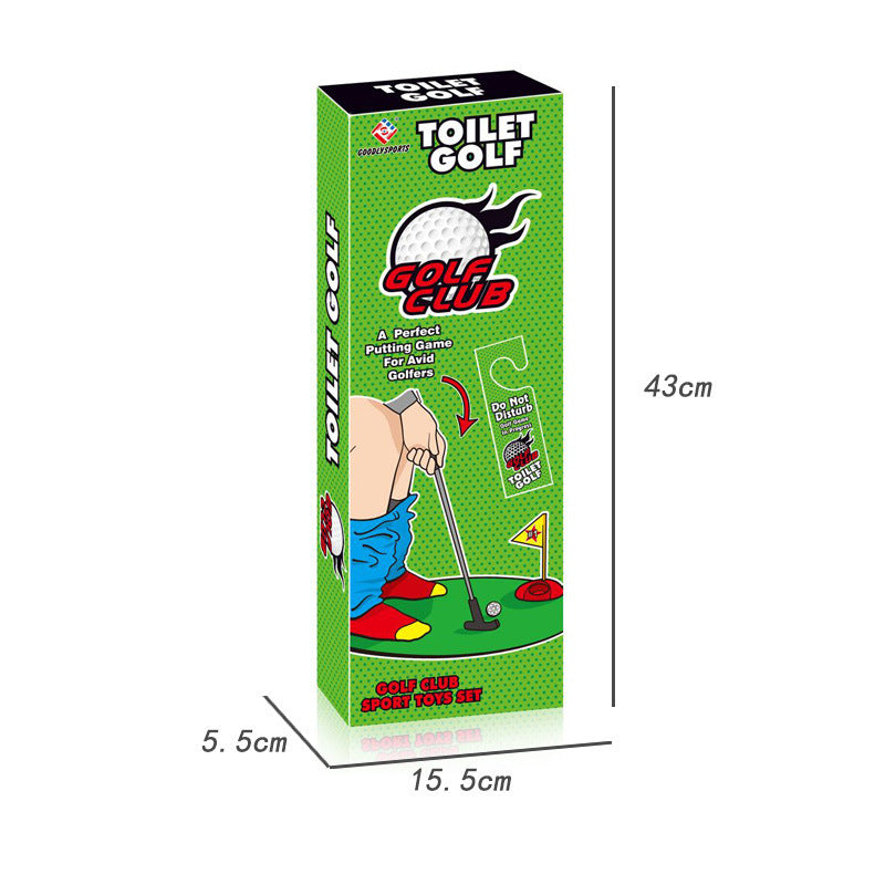 Mini Set Golf Sports Toys - Includes 2 golf balls, mat, flagstick, and putter for indoor fun