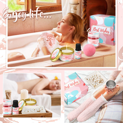**Bath Salt Gift Box – A luxurious bath salt set for deep cleansing and relaxation. Perfect for a spa-like experience at home or as a thoughtful gift.**