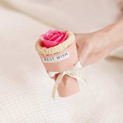 Elegant dried flower bouquet car vent ornament, available in red, pink, champagne, black, and litchi powder roses, adding a stylish and romantic touch to any vehicle.