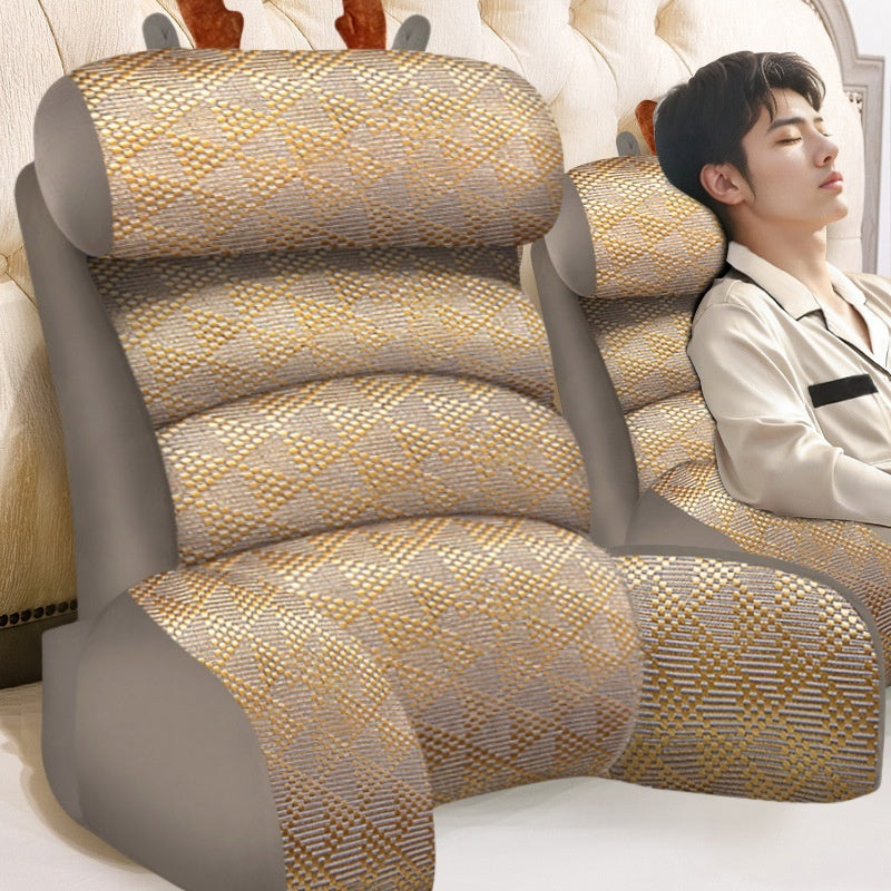 Bedside Soft Upholstery Pillow designed for neck and waist support, featuring a removable, washable cover and available in various stylish colors and sizes for ultimate comfort.
