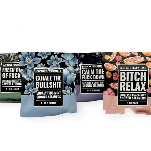 **Shower Steamers Gift Set – Aromatherapy for Your Shower**  

Elevate your shower with this **luxurious steamer set**, featuring **Lavender Menthol, Rosemary Menthol, Pink Grapefruit, and Eucalyptus** scents. Infused with essential oils, each steamer releases a refreshing aroma for relaxation and rejuvenation. Simply place in the shower, let the steam activate, and enjoy a spa-like experience!