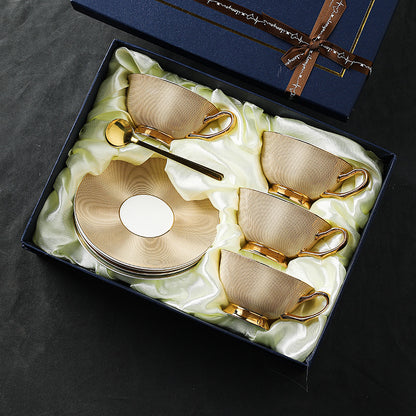 European elegance luxury coffee cup set, offering a sophisticated and timeless design for your coffee moments. #LuxuryCoffeeSet #EuropeanElegance #TimelessDesign #SophisticatedStyle #CoffeeLovers #ElegantTableware #FineChina #LuxuryAccessories