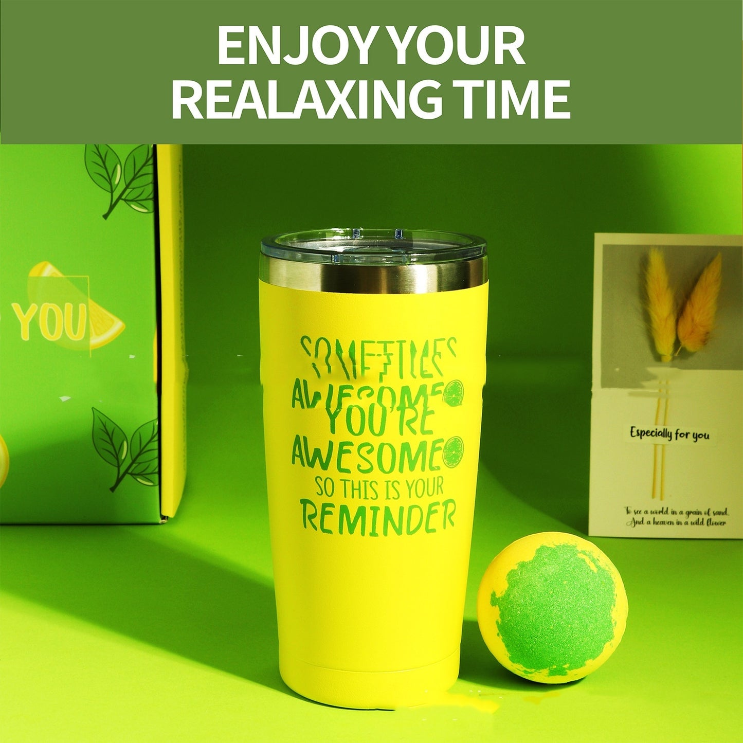Bring a refreshing burst of citrus goodness to your gift-giving with the Fresh & Zesty Lemon-Themed Birthday Gift Set. Perfect for those who appreciate modern simplicity and creative, unique presents, this set adds a fresh, vibrant touch to any celebration.