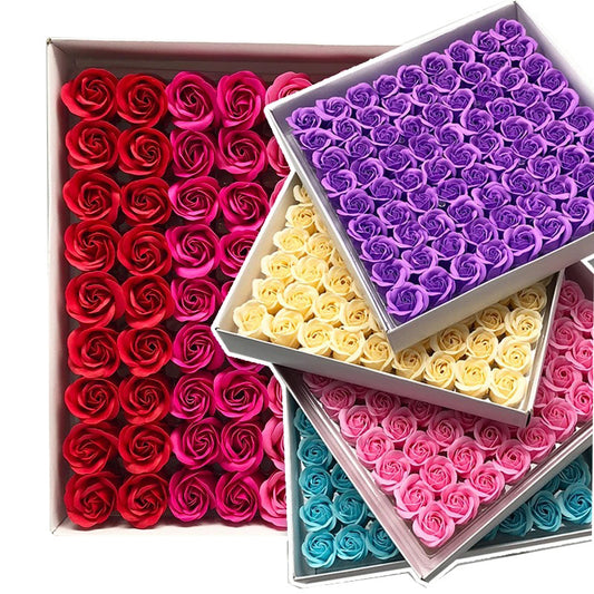 Give the gift of everlasting beauty with this exquisite Soap Rose Gift Box—a luxurious arrangement of 81 delicately crafted soap flowers that look just like real roses. Perfect for any occasion, these stunning soap roses bring a touch of romance, elegance, and charm to any space.