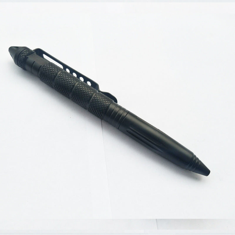 A compact survival tool set with various essential tools for emergencies, including a flashlight, multi-function knife card, whistle, defense pen, compass, survival blanket, and more, all neatly packed in a portable carrying case. Perfect for outdoor adventures and disaster preparedness.