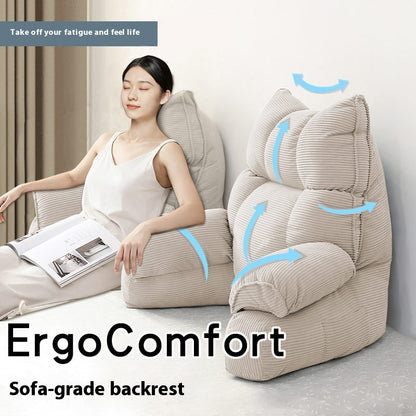 Bedside Soft Upholstery Pillow designed for neck and waist support, featuring a removable, washable cover and available in various stylish colors and sizes for ultimate comfort.