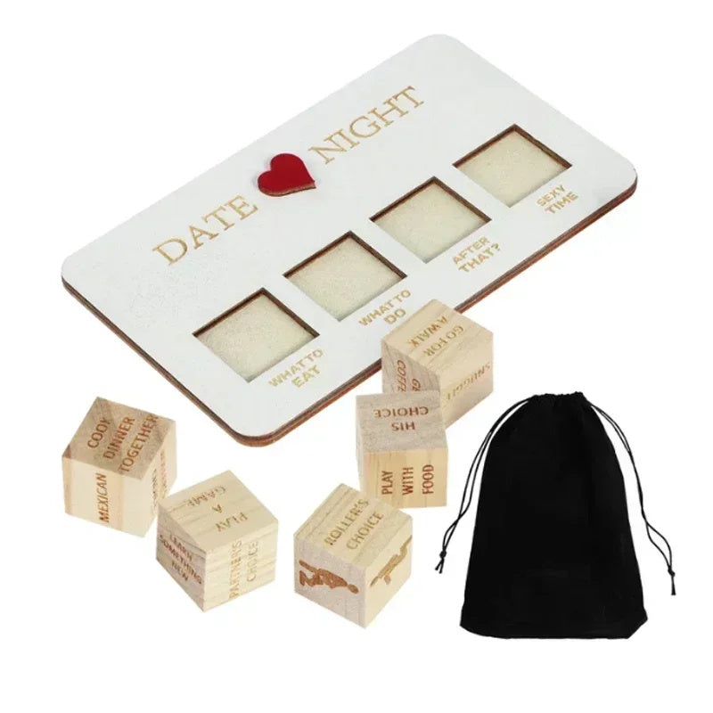 Spice up your evenings and bring excitement into your relationship with the Romantic Date Night Dice Game for Couples! Whether you're looking for creative couple's night ideas or the perfect anniversary gift, this unique dice set will add a new level of intimacy and fun to your date nights.