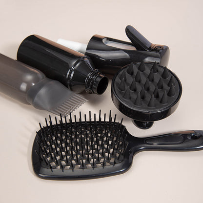 Elegant Hair Care Women's Gift Box featuring a high-quality plastic comb, available in purple, black, and pink. Perfect for daily styling and gifting.