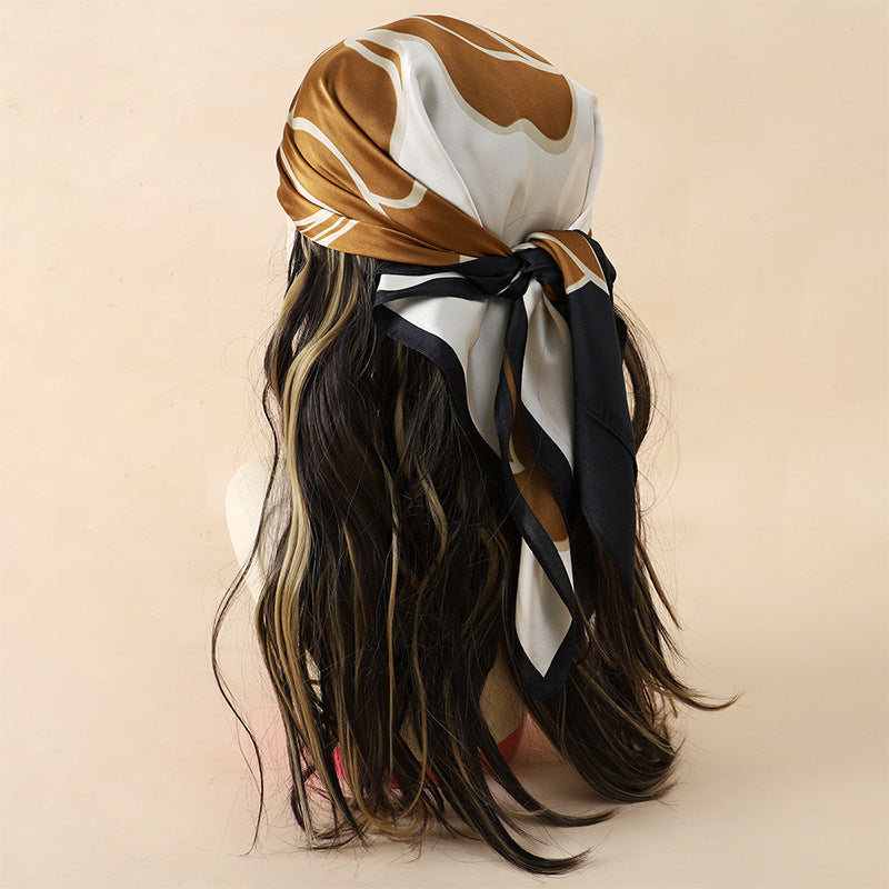 Artificial Silk Scarf Gift Set – Soft and elegant 70×70 cm silk satin scarf, perfect for spring, summer, and autumn. Lightweight, smooth, and versatile for various styling options. Available in multiple colors. An ideal gift choice.