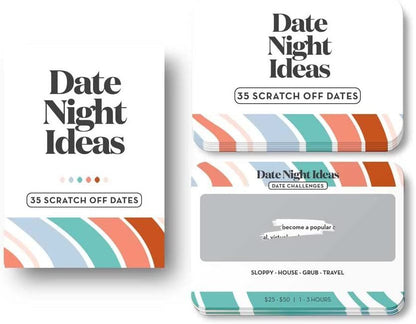 Transform your date nights into unforgettable experiences with the Creative Date Night Scratch-Off Game for Couples. This fun and interactive game is designed to bring couples closer together by offering exciting, thoughtful, and engaging activities for every date night.