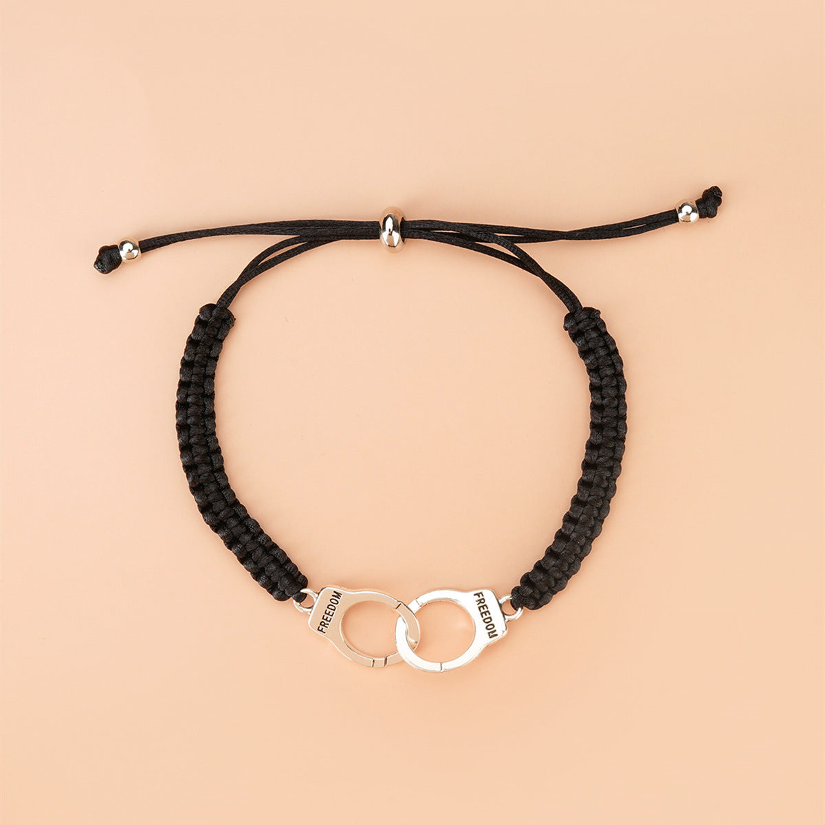 Celebrate the bond of friendship or love with the Woven Friendship Bracelet with Handcuff Charm, a beautifully designed and symbolic piece. This bracelet represents connection, trust, and unity, making it a thoughtful and meaningful gift for friends, partners, or loved ones.