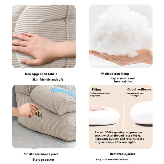 Bedside Soft Upholstery Pillow designed for neck and waist support, featuring a removable, washable cover and available in various stylish colors and sizes for ultimate comfort.