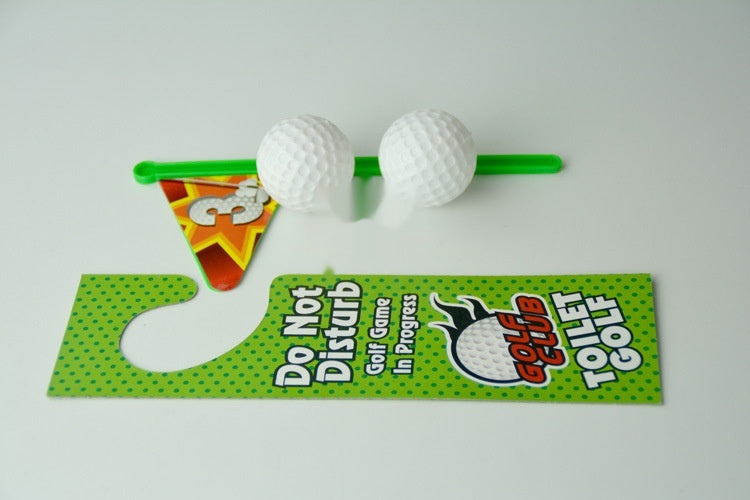 Mini Set Golf Sports Toys - Includes 2 golf balls, mat, flagstick, and putter for indoor fun
