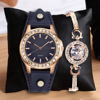 Indulge in the elegance of the Light Luxury Full Diamond Women's Watch. With its sparkling diamond accents and simple yet sophisticated bracelet design, this timepiece is the epitome of luxury and refinement. Perfect for any occasion, this watch exudes timeless beauty and charm.