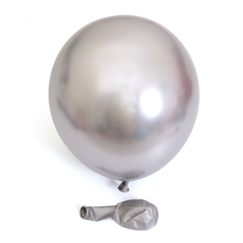 **134 Purple Blue Metal Latex Balloon Chain Set** – Vibrant alien-shaped balloons in purple and blue metallic colors, perfect for party decorations.